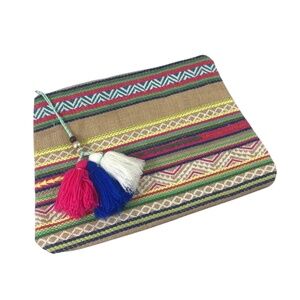 Star Mela Embroidered Jute Pouch